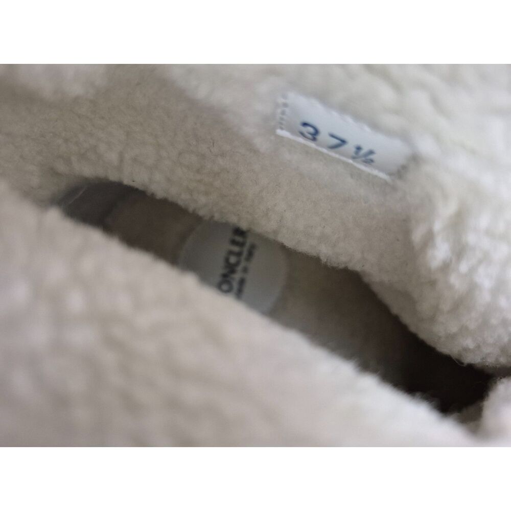 Moncler Women's Grey Hermosa Shearling Snow Pull On Ankle Boots Size 37.5 - Picture 6 of 7